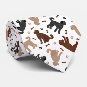 Cravate Os et pattes de nouilles de Labradoodle