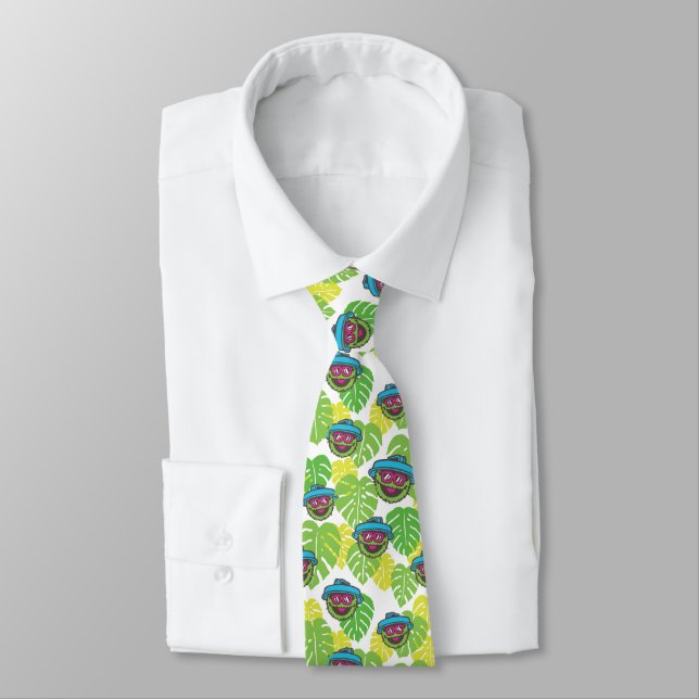 Cravate Oscar le Groupement | Motif tropical (Attaché)