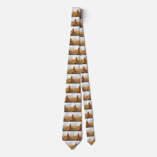 Cravate Ouest d'Amérique vintage, Teepees on Plain par Bod