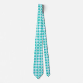 Cravate Ovarian Cancer Awareness Plaid Teal Ribbon