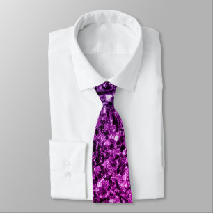 Cravate Paillettes dégradé rose violet