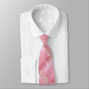 Cravate Paillettes roses Harlequin Glam
