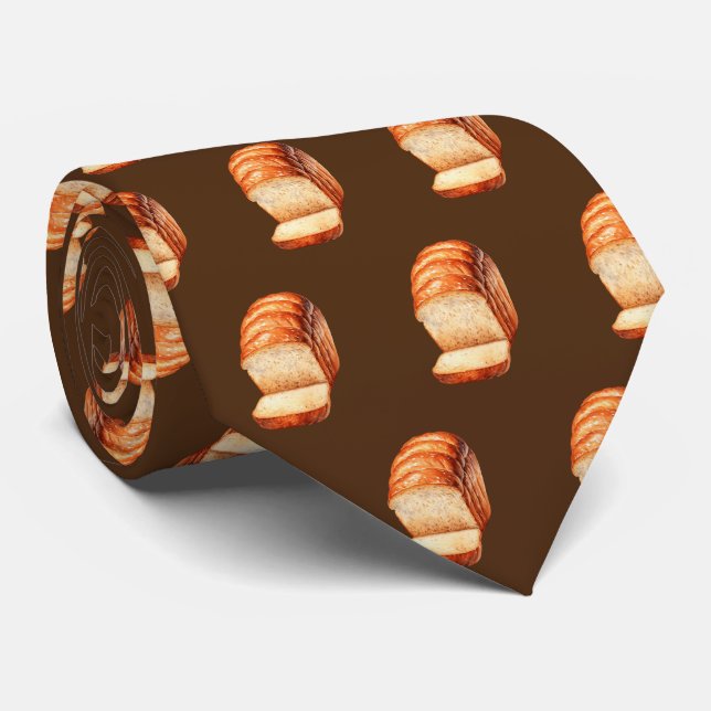 Cravate Pain de boulangerie carrelée cool (Roulé)