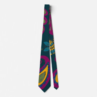 Cravate Paisley bleu clair et violet