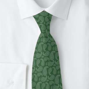 Cravate Paisley Vert Chasseur