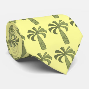 Cravate Palm Tree Vintage Hawaiian Two-sided Printed