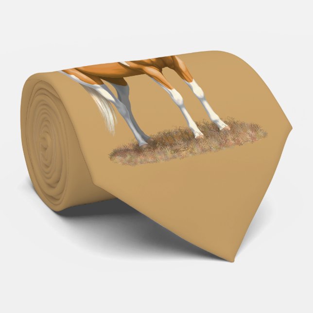 Cravate Palomino Pinto Quartier Cheval Paint Horse Stallio (Roulé)