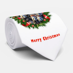 Cravate Panda Bear Noël