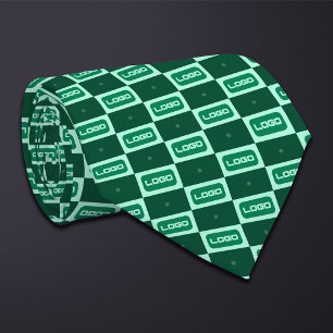Cravate Panneau de contrôle du logo vert (grand rectangle)