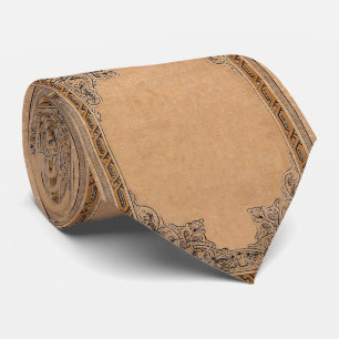 Cravate Papier Sepia à nouer ancien