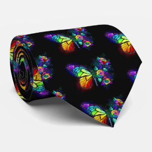 Cravate Papillon arc-en-ciel