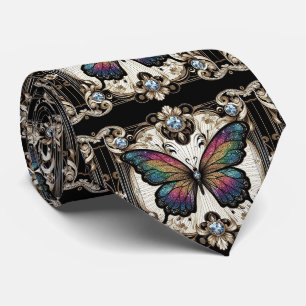 Cravate Papillon Arc-en-ciel Art Déco Rétro Nouveau