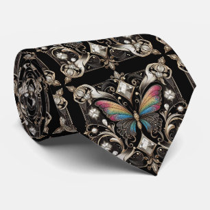 Cravate Papillon Arc-en-ciel Art Déco Rétro Nouveau