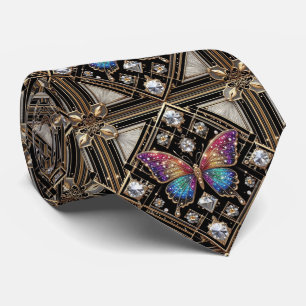 Cravate Papillon Arc-en-ciel Art Déco Rétro Nouveau