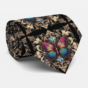 Cravate Papillon arc-en-ciel Art Déco rétro Nouveau