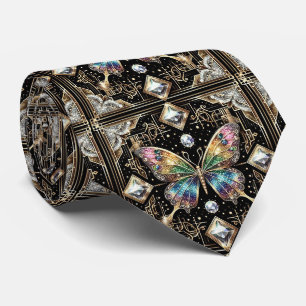 Cravate Papillon arc-en-ciel Art Déco rétro Nouveau