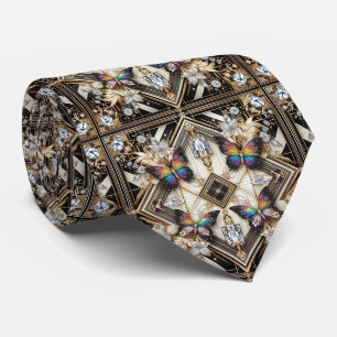 Cravate Papillon Arc-en-ciel Art Déco Rétro Nouveau