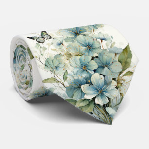 Cravate Papillon bleu