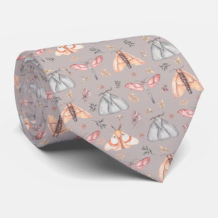 Cravate Papillon de nuit à motif floral