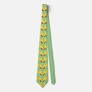 Cravate Papillon de style Art Nouveau Jaune