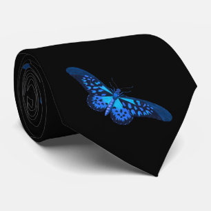 Cravate Papillon noir bleu