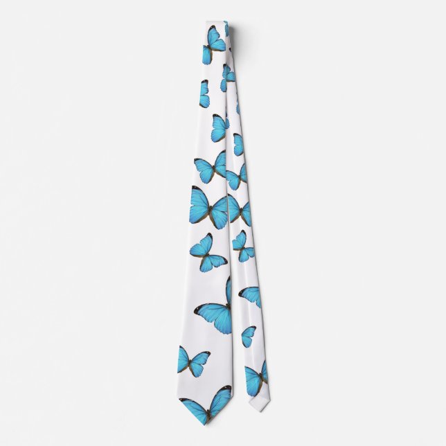 Cravate Papillons bleus (Devant)