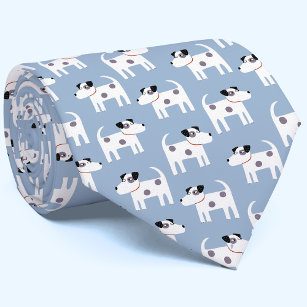 Cravate Parson Jack Russell Terrier Chien Motif bleu