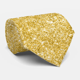 Cravate Parties scintillant de luxe Sparkly Gold