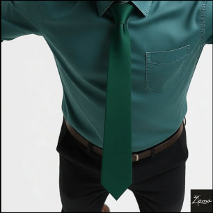 Cravate parties scintillant de retouches couleur verte