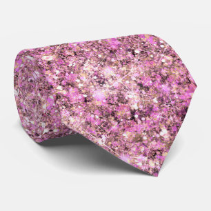Cravate Parties scintillant de sirène de sable rose glam M