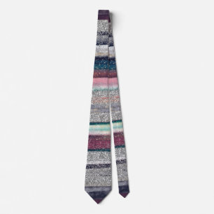 Cravate Parties scintillant rose bleu or moderne Trucs de