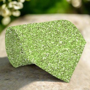 Cravate Parties scintillant verte brillante texture Motif