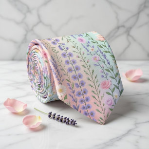 Cravate Pastel Floral