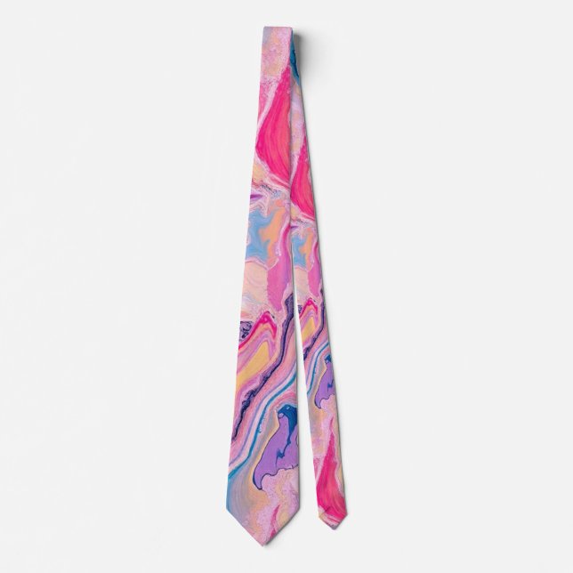 Cravate Pastel Marble Dream (Devant)