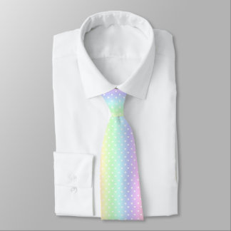 Cravate Pastel Rainbow Ombre Hearts Motif