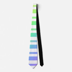 Cravate Pastel Rainbow Stripes Blur Art Design Abstrait
