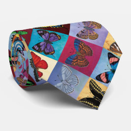 Cravate Patchwork de papillon