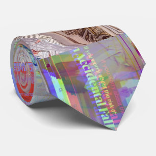 Cravate Patchwork Géométrique Traditionnel Mosaïque Glitch