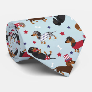 Cravate patriotique Dachshund