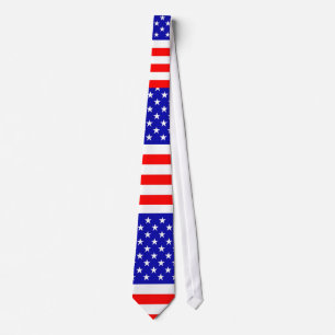 Cravate patriotique de bannière étoilée
