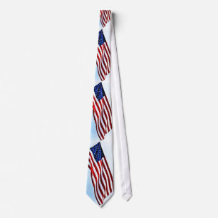 Cravate patriotique de drapeau américain