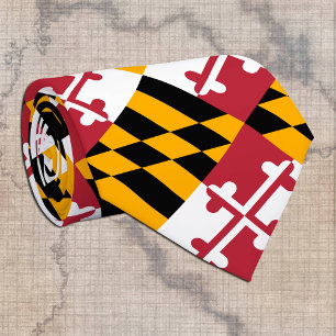 Cravate Patriotique Maryland, mode USA, Maryland D