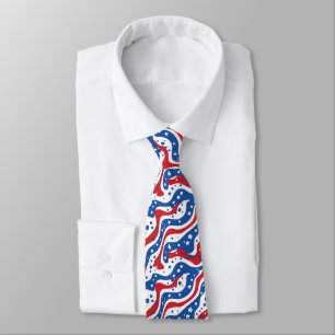 Cravate patriotique masculine