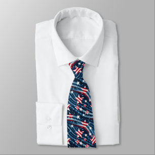 Cravate patriotique USA pour hommes
