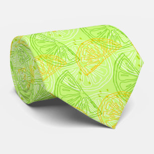 Cravate Patters de Lime et Lemon Slices