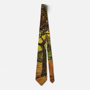 Cravate Paysage, Arbres et Personnages de Vincent van Gogh