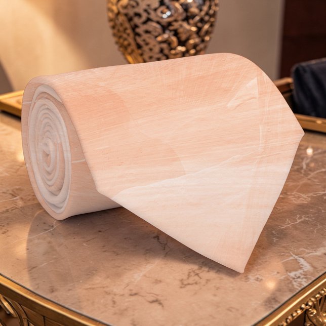 Cravate Peach Watercolor Custom Necktie (Créateur téléchargé)