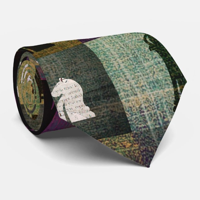 Cravate Peignez et imprimez les pièces d'échecs (Roulé)