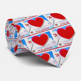 Cravate Peint Valentine Heart Ajouter Votre Photo