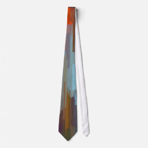 Cravate Peinture Abstraite Couleurs dynamiques #78